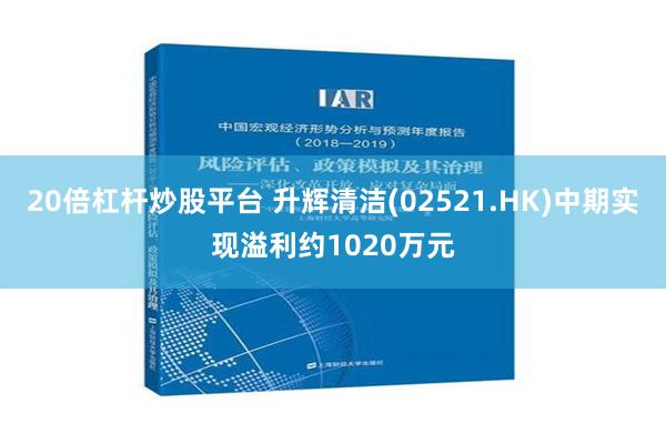 20倍杠杆炒股平台 升辉清洁(02521.HK)中期实现溢利约1020万元