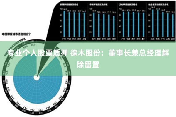 专业个人股票质押 徕木股份：董事长兼总经理解除留置